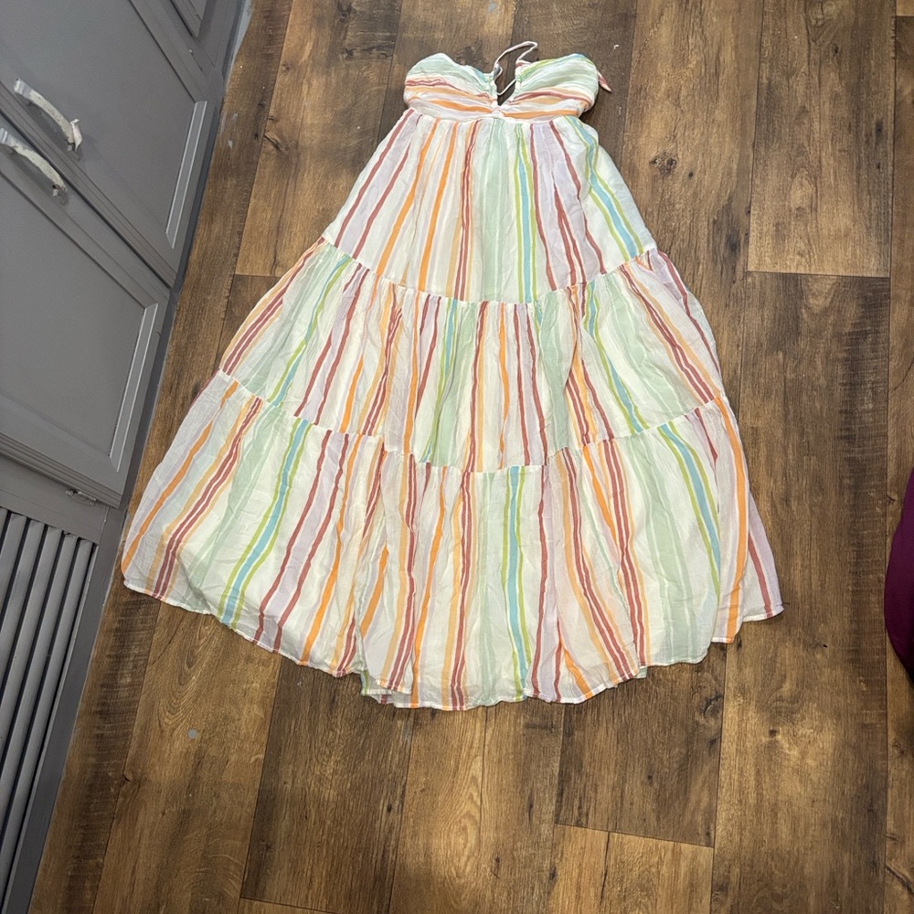 American Eagle Outfitters Colorful Striped A-Line Skirt - Picture 5 of 12